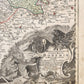 1758 BOHEMIA CZECH REPUBLIC antique MAP by Tobiae Conrad Lotter