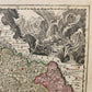 1758 BOHEMIA CZECH REPUBLIC antique MAP by Tobiae Conrad Lotter