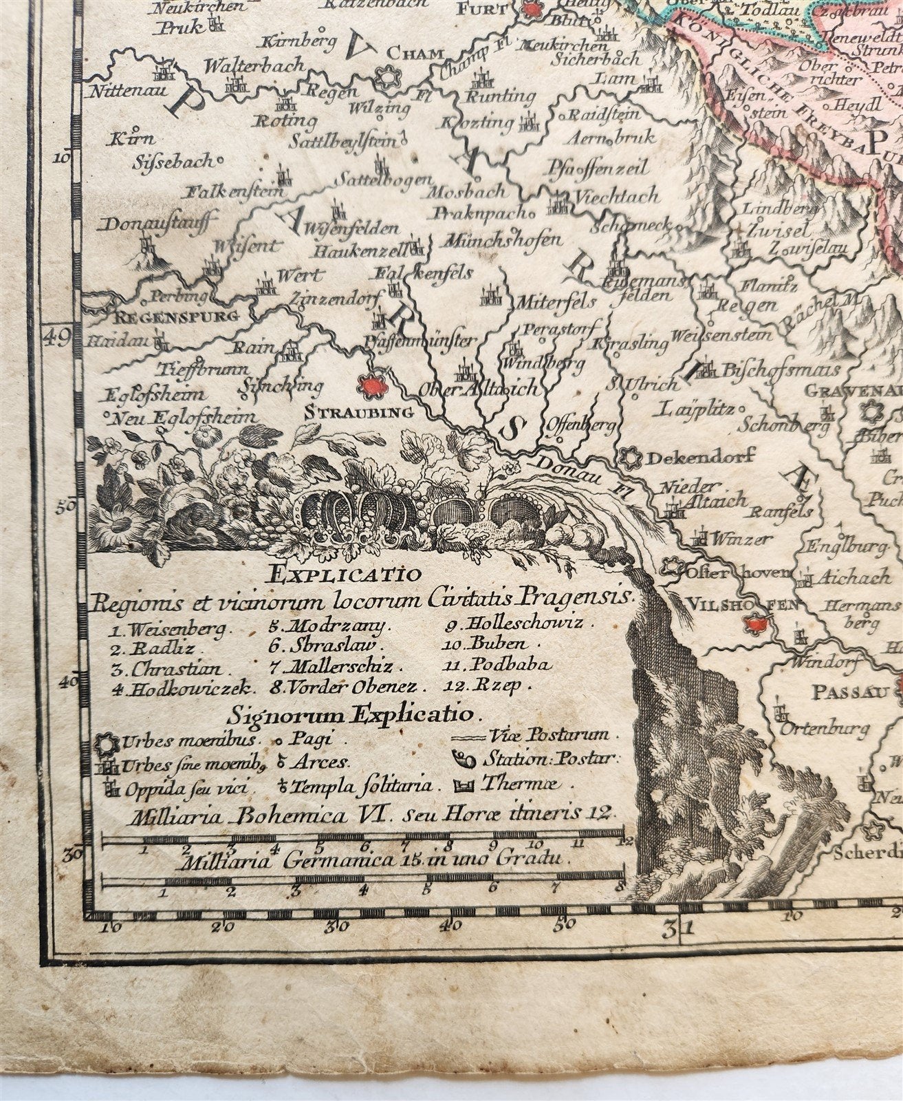 1758 BOHEMIA CZECH REPUBLIC antique MAP by Tobiae Conrad Lotter