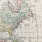 1746 AMERICA antique MAP by JOHANN HOMANN rare