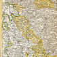 1730 GERMANY antique MAP Frankfurt Coln Heidelberg by HOMANN RHENANUS INFERIOR