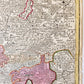 1730 GERMANY antique MAP Frankfurt Coln Heidelberg by HOMANN RHENANUS INFERIOR