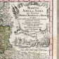 1740s GERMANY & FRANCE antique MAP MARTIS AREA et ALEA RHENI MOSSELAE ac MOSAE