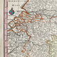 1740s GERMANY & FRANCE antique MAP MARTIS AREA et ALEA RHENI MOSSELAE ac MOSAE