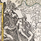1740s GERMANY & FRANCE antique MAP MARTIS AREA et ALEA RHENI MOSSELAE ac MOSAE
