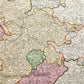 1720s GERMANY antique MAP Frankfurt Cassel Hirschfeld Fulda Darmstadt Nassaw