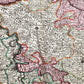 1740 GERMANY antique MAP Archiepiscopatus et MOGUNTINUS by Matthaus Seutter