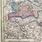 1740s GERMANY HESSE antique MAP HASSIA by Matthaus Seutter