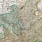 1740s GERMANY HESSE antique MAP HASSIA by Matthaus Seutter