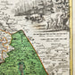 1730s GERMANY HESSE antique MAP by JOHANN HOMANN