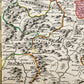1730s GERMANY HESSE antique MAP by JOHANN HOMANN