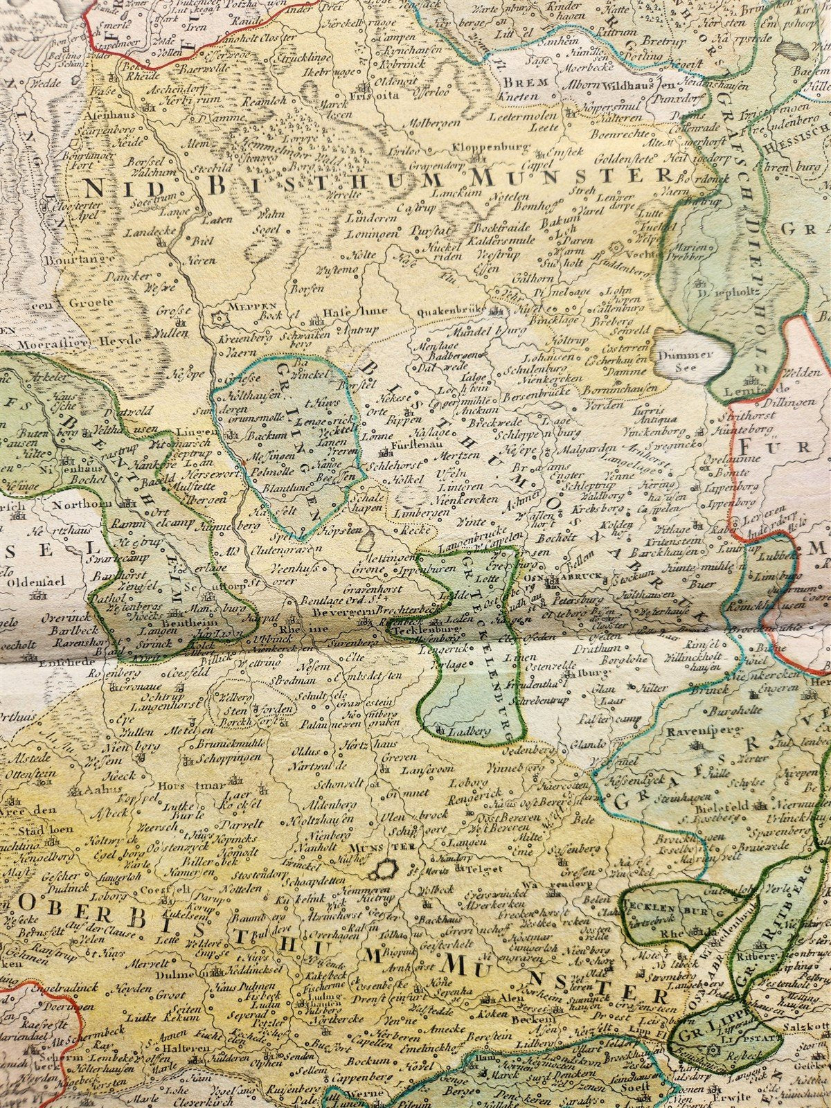 1761 GERMANY Circuli WESTPHALIAE antique MAP by HOMANN HEIRS