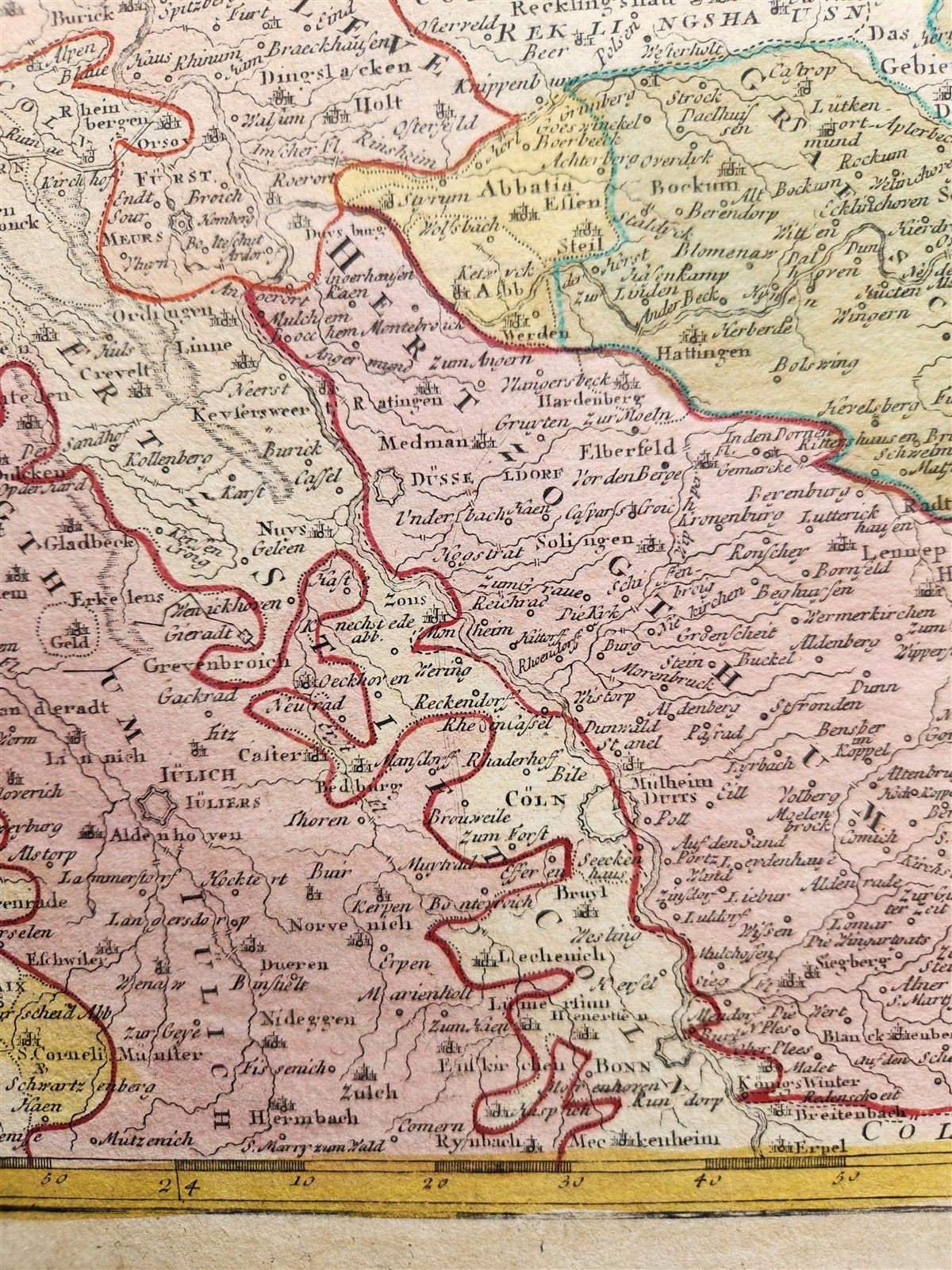 1761 GERMANY Circuli WESTPHALIAE antique MAP by HOMANN HEIRS