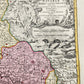1700s GERMANY & AUSTRIA BAVARIA antique Nicolaum Visscher MAP by PETER SHENK