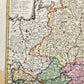 1700s GERMANY & AUSTRIA BAVARIA antique Nicolaum Visscher MAP by PETER SHENK
