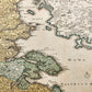 1710s GERMANY & DENMARK antique MAP Ducatus SLESVICENSIS by JOHANN HOMANN
