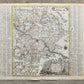 1750s GERMANY SAXONY DRESDEN antique MAP by Matthaus Seutter