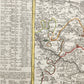 1750s GERMANY SAXONY DRESDEN antique MAP by Matthaus Seutter