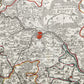 1750s GERMANY SAXONY DRESDEN antique MAP by Matthaus Seutter