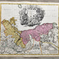 1720s GERMANY & POLAND antique MAP POMERANIA SUECIAE et BORUSSIA by HOMANN