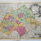 1730s GERMANY antique MAP CIRCULUS SAXONIAE INFERIORIS by JOHANN HOMANN