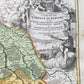 1730s GERMANY antique MAP CIRCULUS SAXONIAE INFERIORIS by JOHANN HOMANN