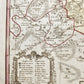1746 GERMANY Bautzen in eastern Saxony antique MAP by HOMANN HEIRS
