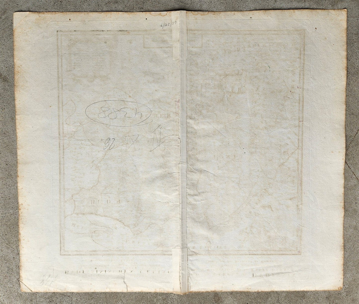 1746 GERMANY Bautzen in eastern Saxony antique MAP by HOMANN HEIRS