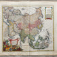 1685 MAP of ASIA antiqueAUTHENTIC Tartaria Magna Mogoli Imperium RARE