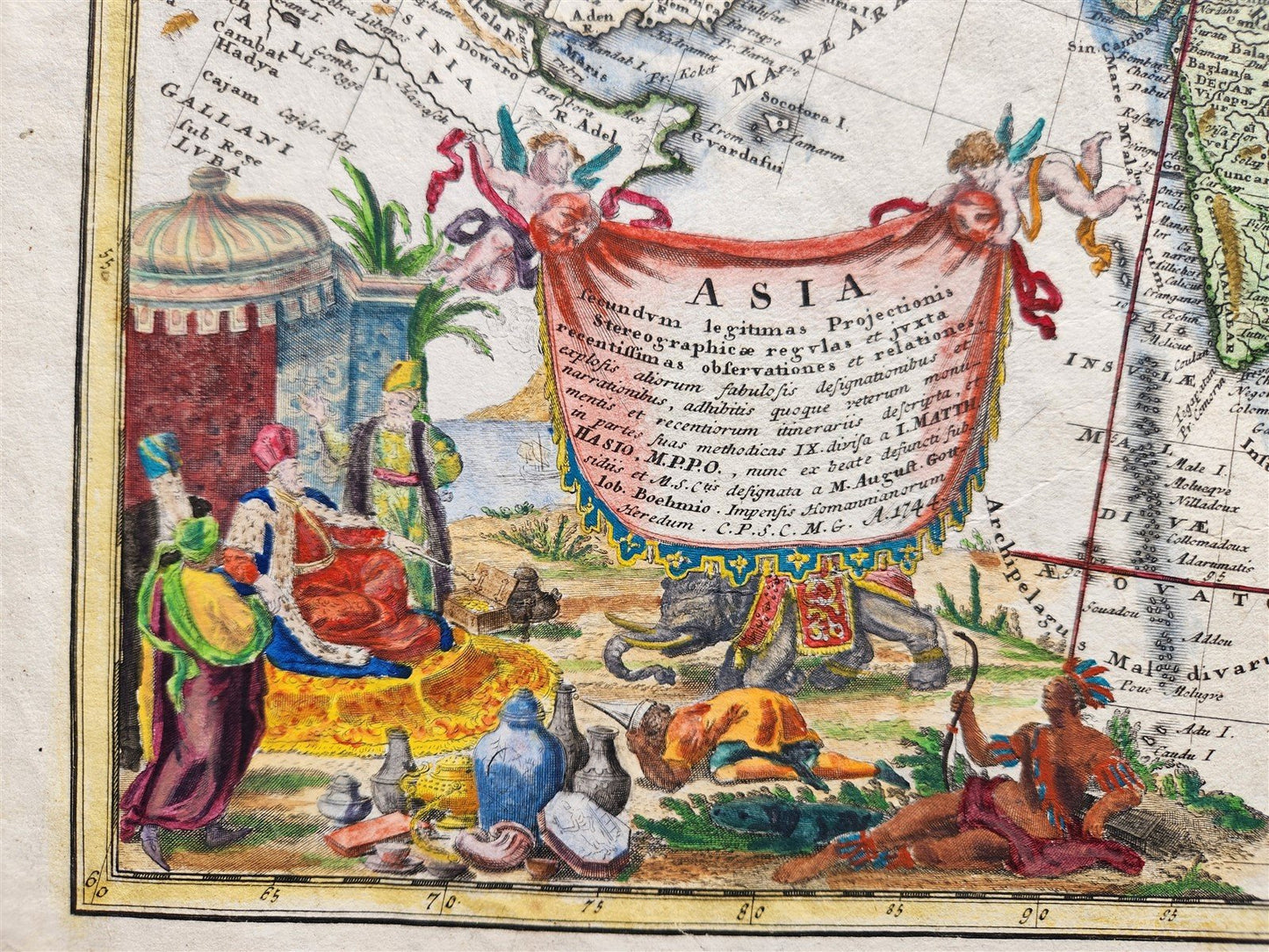 1685 MAP of ASIA antiqueAUTHENTIC Tartaria Magna Mogoli Imperium RARE