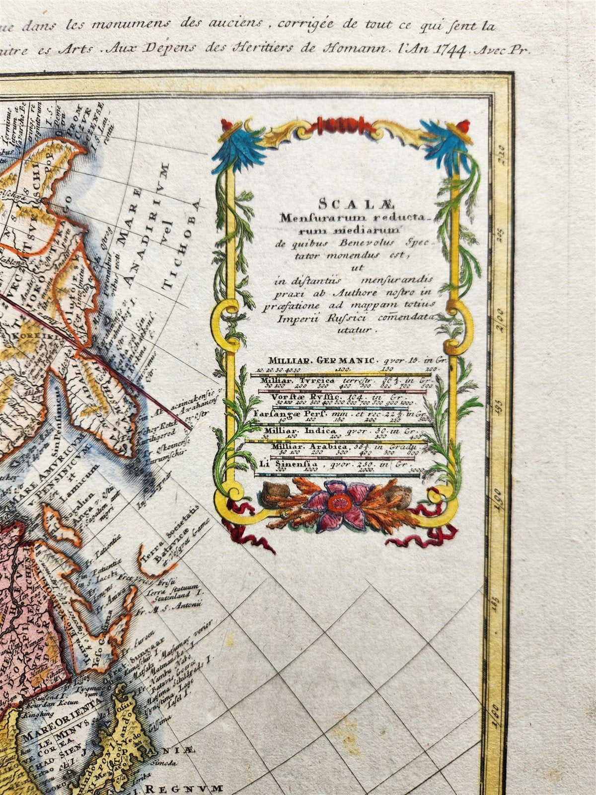 1685 MAP of ASIA antiqueAUTHENTIC Tartaria Magna Mogoli Imperium RARE