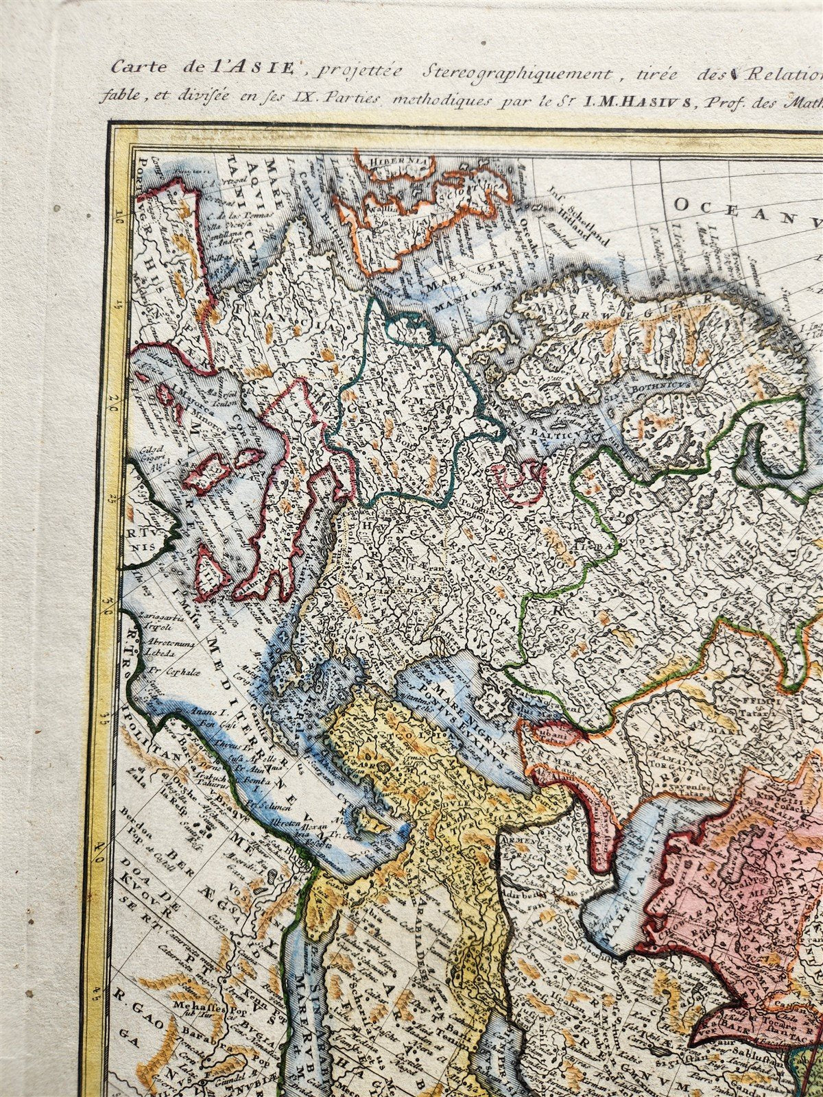 1685 MAP of ASIA antiqueAUTHENTIC Tartaria Magna Mogoli Imperium RARE