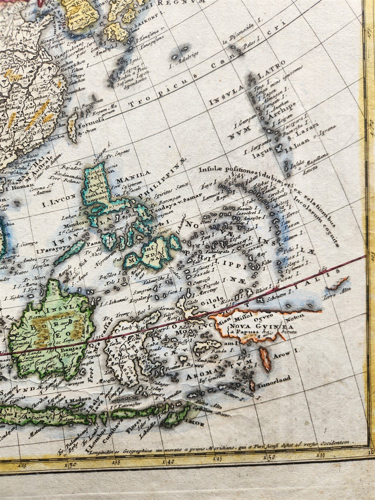 1685 MAP of ASIA antiqueAUTHENTIC Tartaria Magna Mogoli Imperium RARE