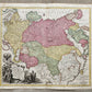 1757 RUSSIAN EMPIRE antique MAP IMPERIUM RUSSIAE MAGNAE Russia by August Vindel