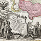 1757 RUSSIAN EMPIRE antique MAP IMPERIUM RUSSIAE MAGNAE Russia by August Vindel