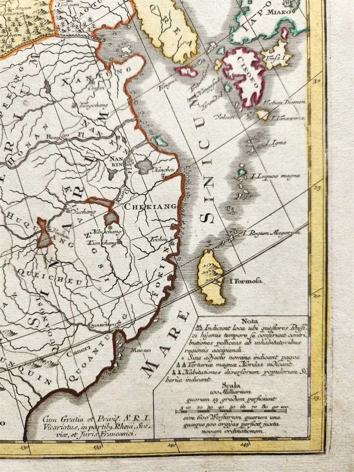 1757 RUSSIAN EMPIRE antique MAP IMPERIUM RUSSIAE MAGNAE Russia by August Vindel