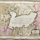 1720 CASPIAN SEA AREA antique MAP Russia RARE