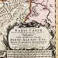 1720 CASPIAN SEA AREA antique MAP Russia RARE