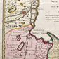 1720 CASPIAN SEA AREA antique MAP Russia RARE