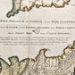 1720 CASPIAN SEA AREA antique MAP Russia RARE