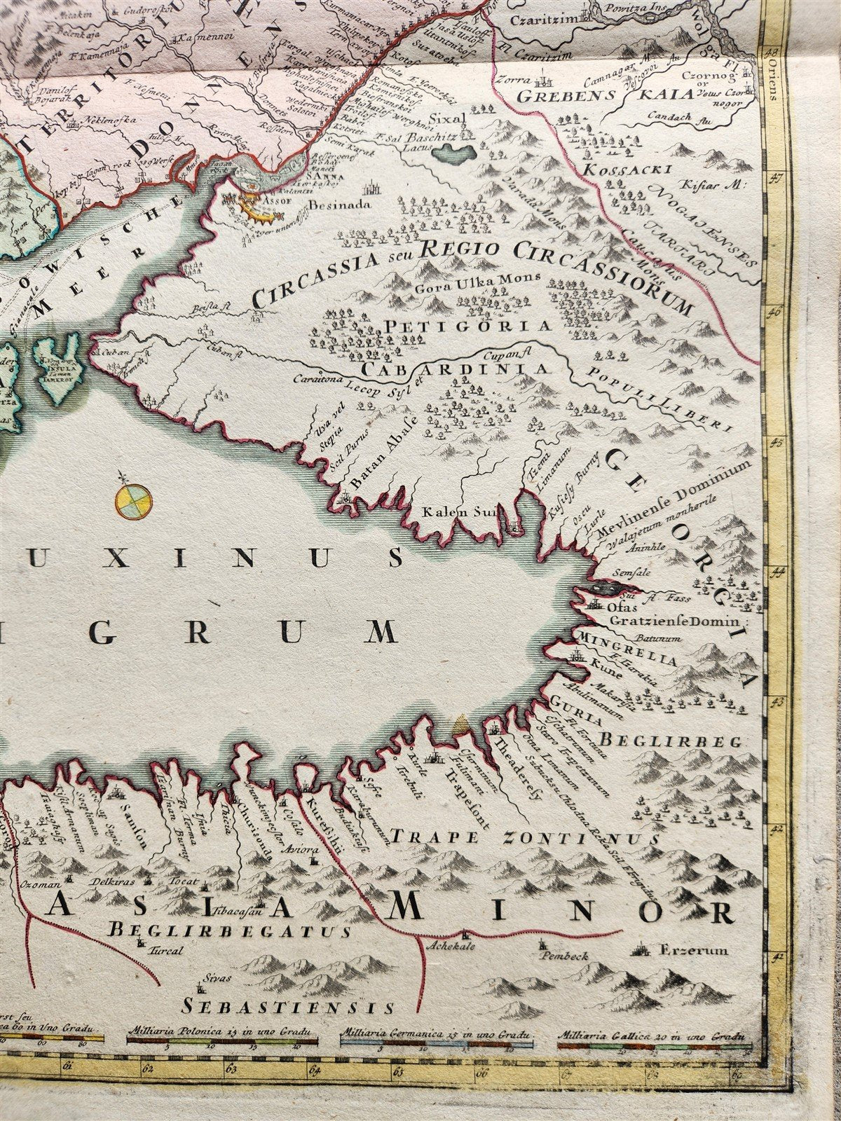 1757 RUSSIA antique MAP RUSSIAE MAGNAE Russia Black Sea Ukraine Turkey Bulgaria