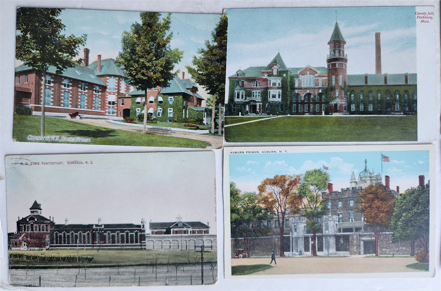 LOT of 61 ANTIQUE POSTCARDS - PRISONS