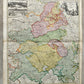 1756 CHAMPAGNE FRANCE antique MAP by Homann Tabula Geographica CAMPANIAE