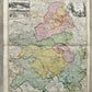 1756 CHAMPAGNE FRANCE antique MAP by Homann Tabula Geographica CAMPANIAE