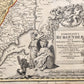 1725 BURGUNDY FRANCE antique MAP by Homann Comitatus BURGUNDIAE