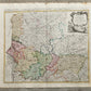 1746 PICARDIE FRANCE antique MAP Pas-de-Calais by Homann