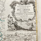 1746 PICARDIE FRANCE antique MAP Pas-de-Calais by Homann