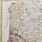 1746 PICARDIE FRANCE antique MAP Pas-de-Calais by Homann