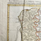 1746 PICARDIE FRANCE antique MAP Pas-de-Calais by Homann