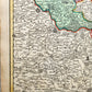 1720 FLANDERS BELGIUM antique MAP COMITATUS FLANDRIAE by Homann Antwerp Brussels